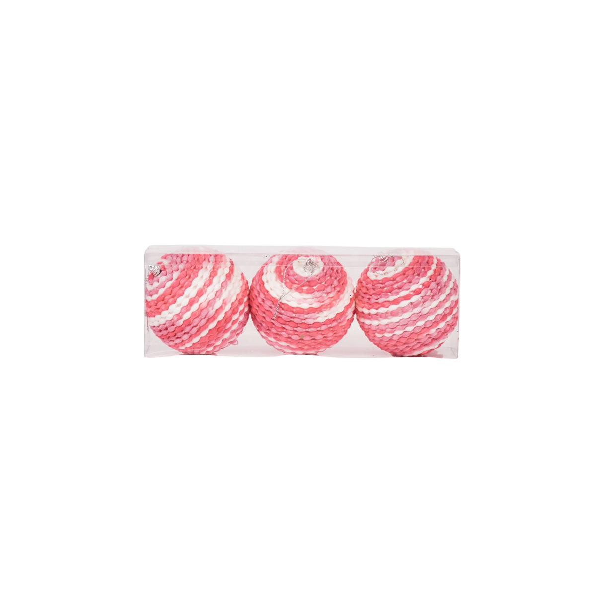 Kersthangers- Kerstballen- Schuim- Neon Roze -S3- 10cm