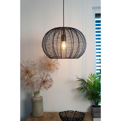 Hanglamp LUCAS mat zwart Ø40x28cm | woon-meubel.nl