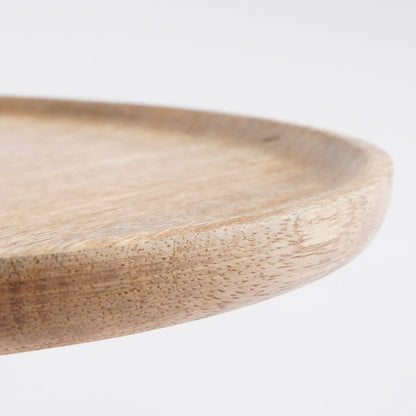 Tallo Cake Stand - H10 x Ø30 cm - 100% FSC Mango Wood - Light Brown