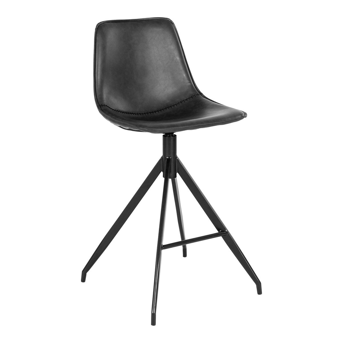 Monaco Counter Chair - Zwart - set van 2