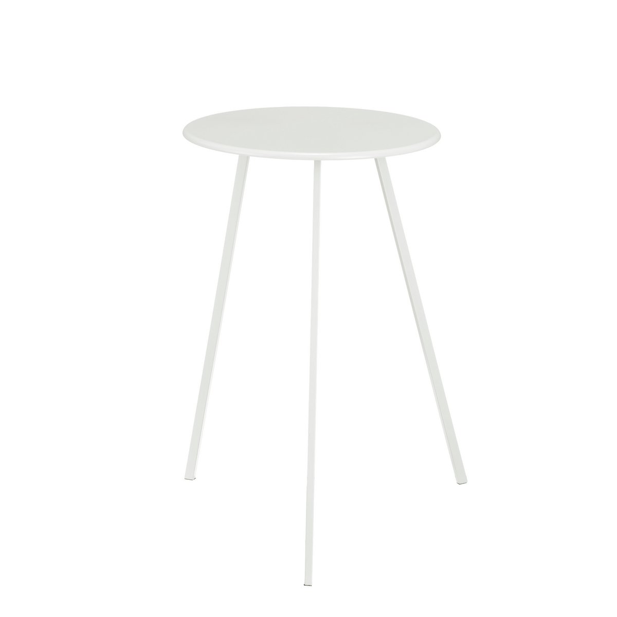 Seatle Bijzettafel Buiten - H58 x Ø38 cm - Metaal - Wit |woon-meubel.nl