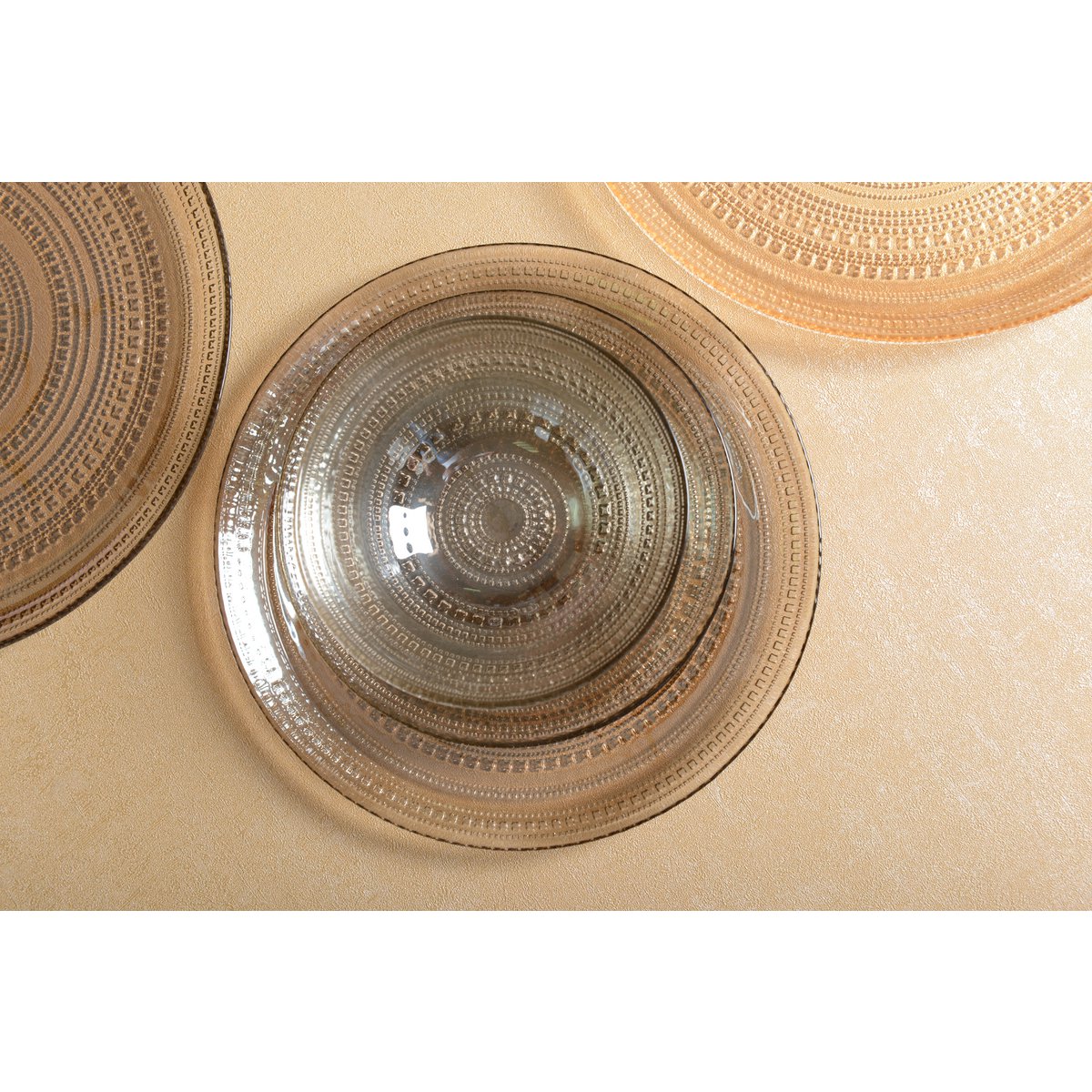 Aulica Presentatieplaat 33 cm – Ave Caesar Collectie – Rookkleurig Glas | Elegant Tafelaccessoire