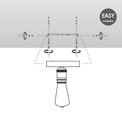 Wall spotlight Nitro - incl. dimmable LED lamp - brass
