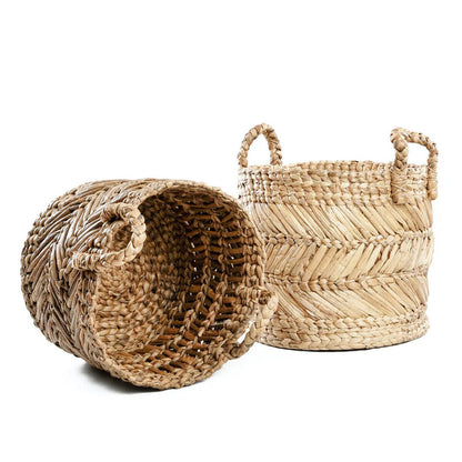 Zigzag Mand van Bananenblad – Natuurlijke Opberger