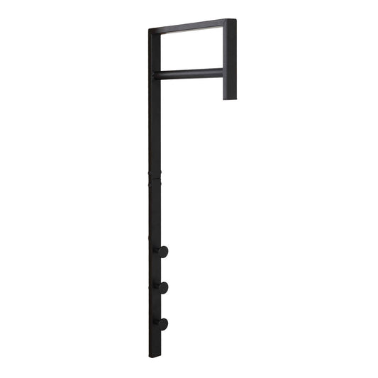 Trento Kledingrek Zwart – Wandgarderobe van Metaal | woon-meubel.nl