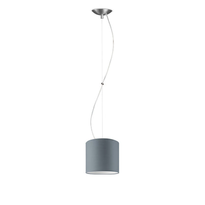 Deluxe pendant lamp with lampshade, E27, gray, 16cm