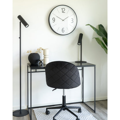 Biel Wandklok - Zwart/wit, Scandinavische Ø51 |woon-meubel.nl