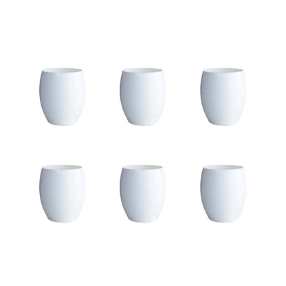 Set van 6 Witte Acrylglazen – Elegant & Onbreekbaar |woon-meubel.nl