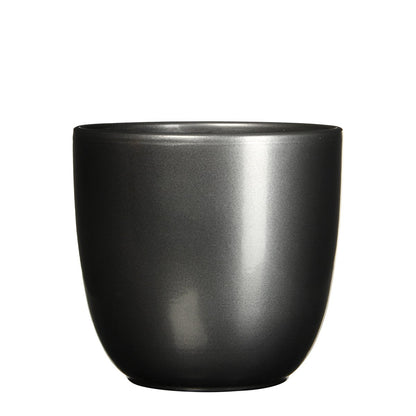 Cache-pot Tusca - H25 x Ø28 cm - Anthracite