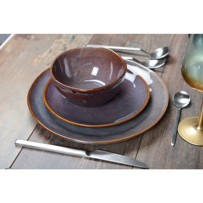 AULICA Platte Bord Bordeaux 28,5 cm – Keramiek – Floral Elegance | woon-meubel.nl
