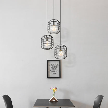 Pendant lamp Nero - Black - 49x49x180cm
