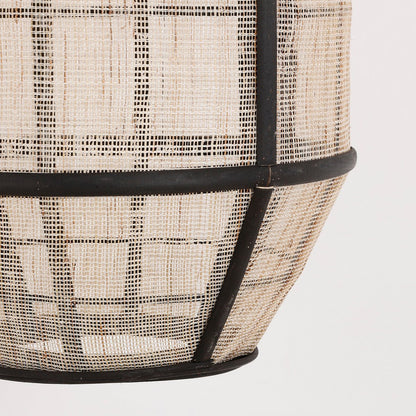 Pella Hanging Lamp - H46 x Ø29 cm - Linen - Off White
