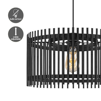 Bohemien Hanglamp Bamboe kap Ø40 x 126 cm (B X H) |woon-meubel.nl