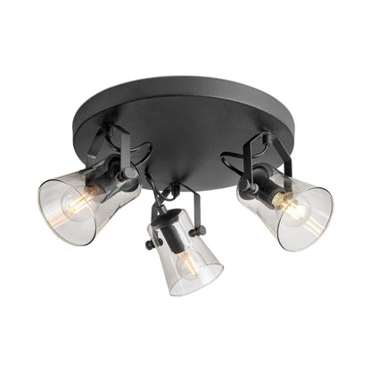 LED Opbouwspot Edge 3 - Rond - dimbare - zwart|woon-meubel.nl