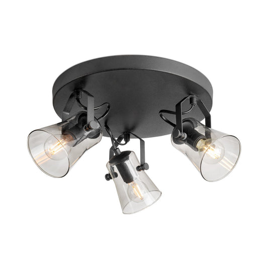 LED Opbouwspot Edge 3 - Rond - dimbare - zwart