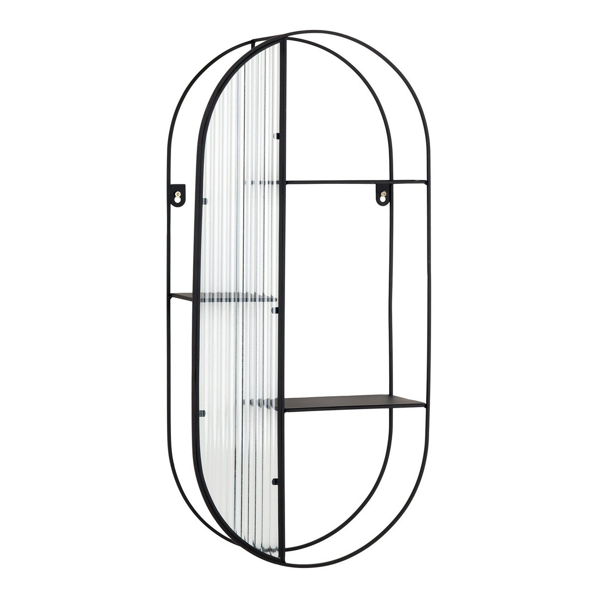 Wandplank van Glas & Zwart Staal | 3 Planken | woon-meubel.nl
