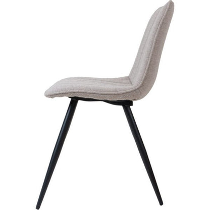 Eetkamerstoel Joppe Bouclé Natural |woon-meubel.nl
