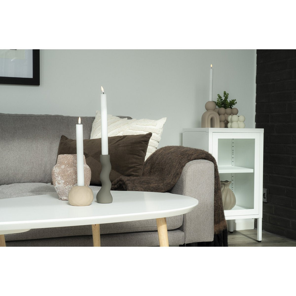 Griffith Cushion - Cushion, 100% Cotton, brown, 30x60 cm