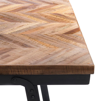 De visgraatconsole - Visgraatmotief naturel 170x40x80 |woon-meubel.nl