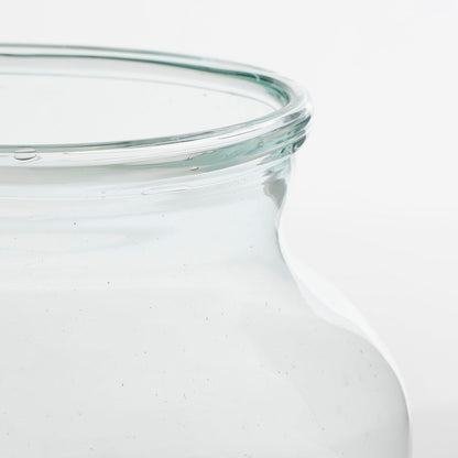 Vienne Vase - H20 x Ø21 cm - Recycled Glass - Transparent