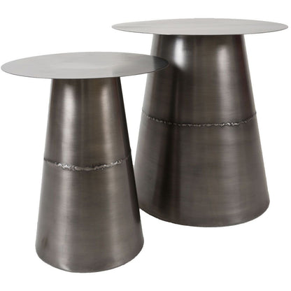Table basse Comterra - Lot de 2 - Zinc