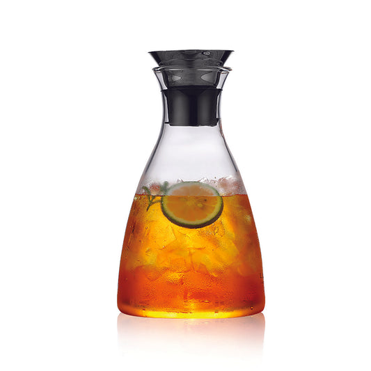 Aulica Karaf Stop & Go 1.1L – Glazen Waterkaraf met Stop |woon-meubel.nl