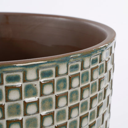 Daan Bloempot - H18 x Ø19 cm - Wit |woon-meubel.nl