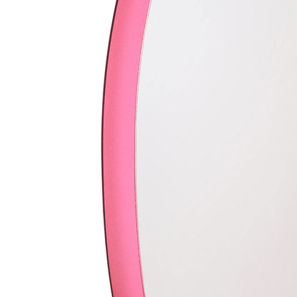 Mirror - round wall mirror - metal - pink - Ø40cm