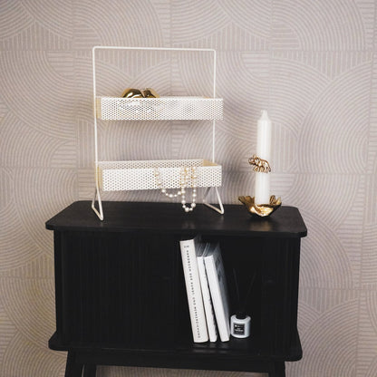 Housevitamin Metal Cabinet – Black – 30x15x40 cm – 2 Layers
