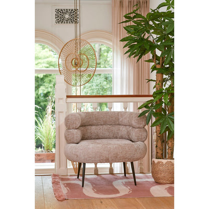 Armchair - L74 x W80 x H69 cm - Light grey