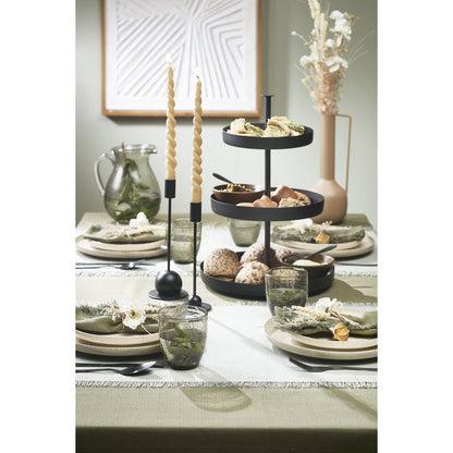 Etagère 3 niveaux - H44 x Ø30 cm - Noir