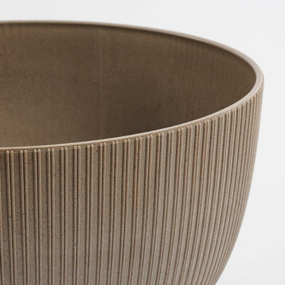 Doppio Flower Pot on Legs - Polypropylene - FSC Mix - Taupe