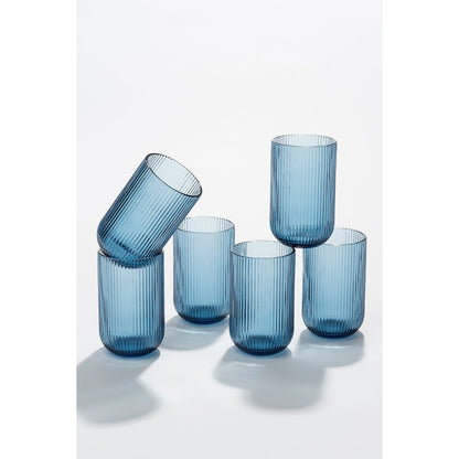 Verre à boire Merlot - 400 ml - Verre - Bleu (10% de remise sur le volume)