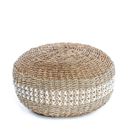 De Macramé Poef - Handgemaakt |woon-meubel.nl