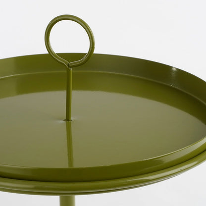 Aston Bijzettafel met Afneembaar Dienblad - Donkergroen |woon-meubel.nl