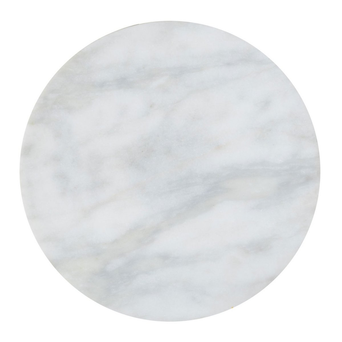 Luxe Ronde Bijzettafel van Marmer & Aluminium – Zilver/Zwart of Goud/Wit – Ø45 x H56 cm