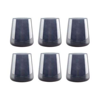 Zwarte Waterglazen – Set van 6 |woon-meubel.nl