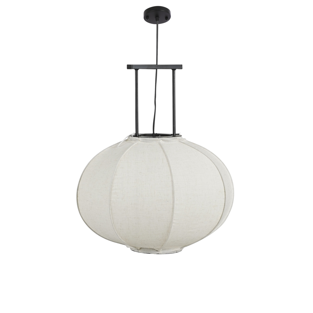 Pego Hanglamp - H55 x Ø50 cm - Linnen - Off White