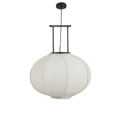 Pego Pendant Lamp - H55 x Ø50 cm - Linen - Off White