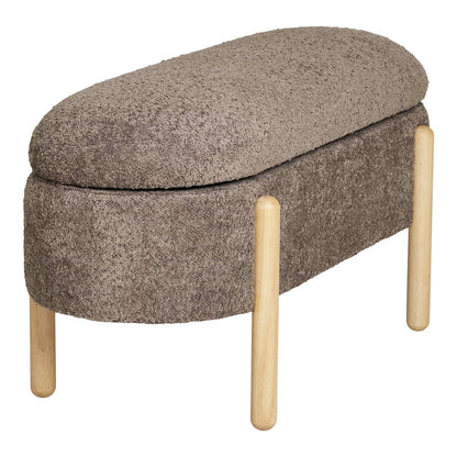 Branca Bench - Brown/Natural, 98x41x48 cm | woon-meubel.nl