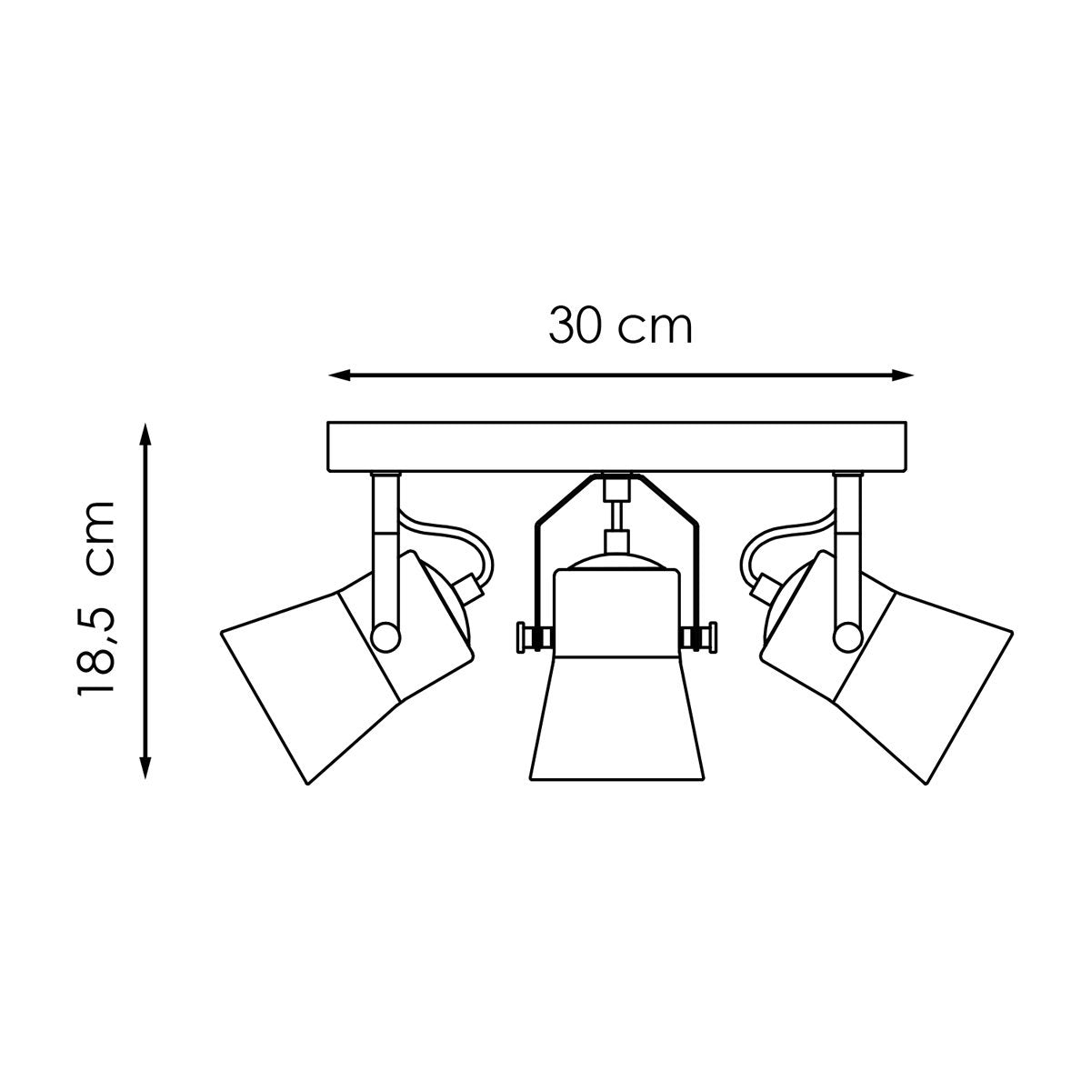 LED Opbouwspot Edge 3 - Rond - dimbare - zwart