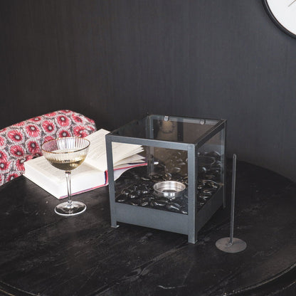 Table Fireplace – Bio Ethanol Burner made of Metal and Glass