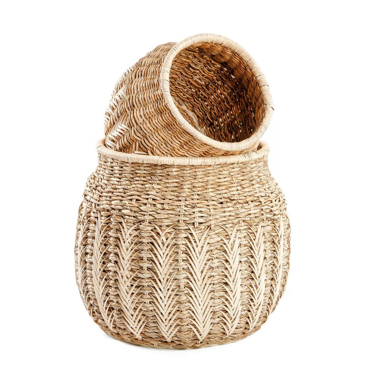 Handgemaakte Rotan Mand - Naturel - M | woon-meubel.nl