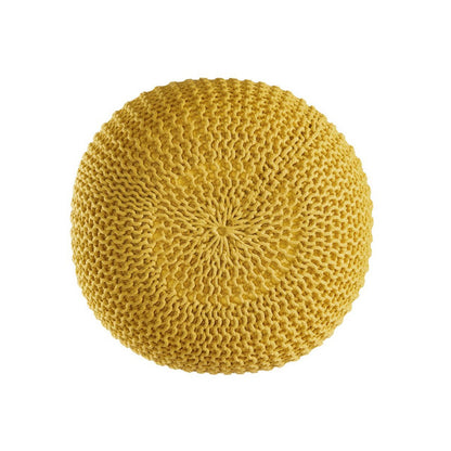 Voglrieder Knitted Outdoor Pouf – Ø 55 cm – Waterproof – Available in Various Colors