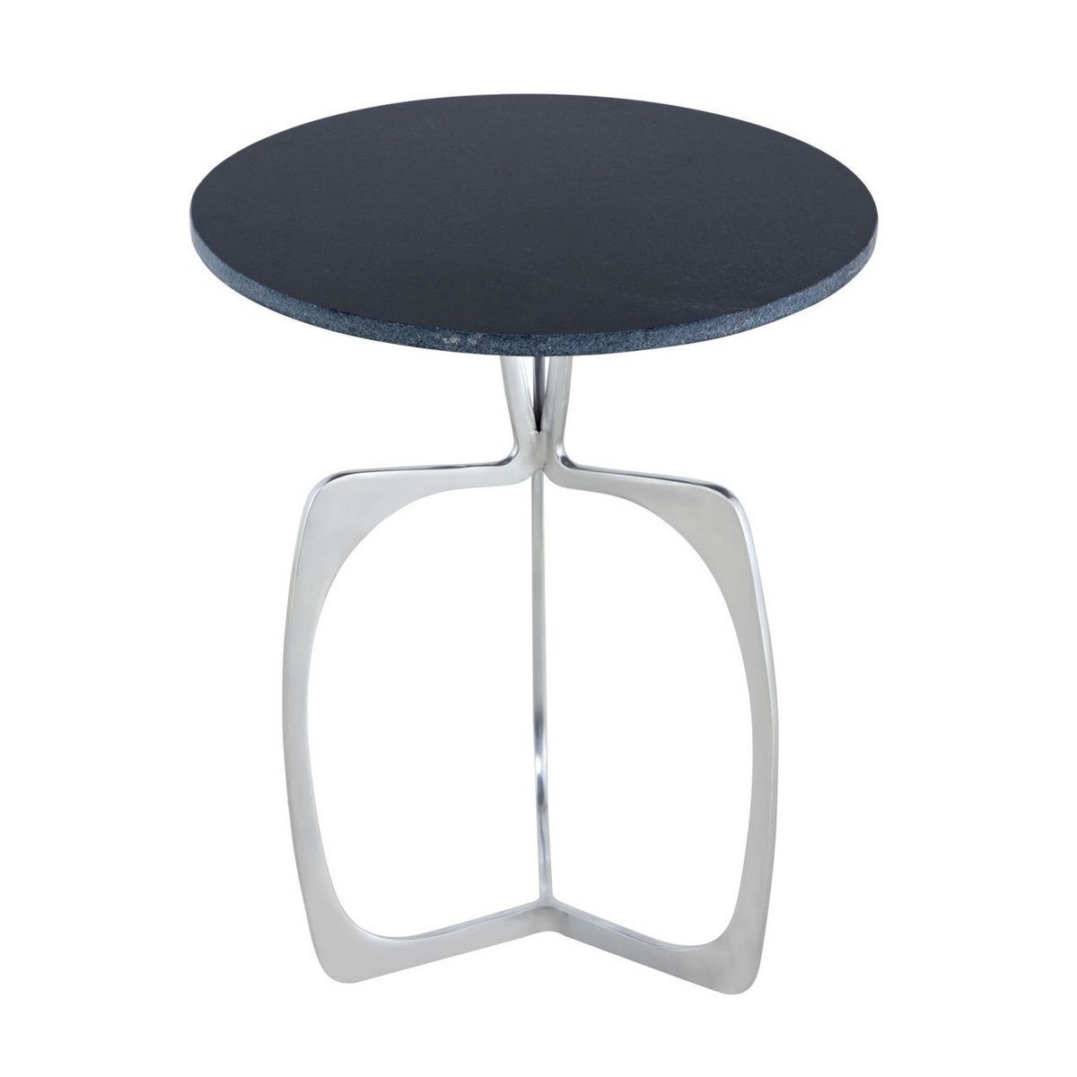 Luxe Ronde Bijzettafel van Marmer & Aluminium – Zilver/Zwart of Goud/Wit – Ø45 x H56 cm