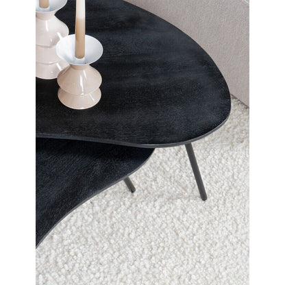 Table basse Ludo Noir – Bio – Lot de 2