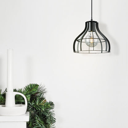 Lampe à suspension Blank - Noir - 25x25x127cm