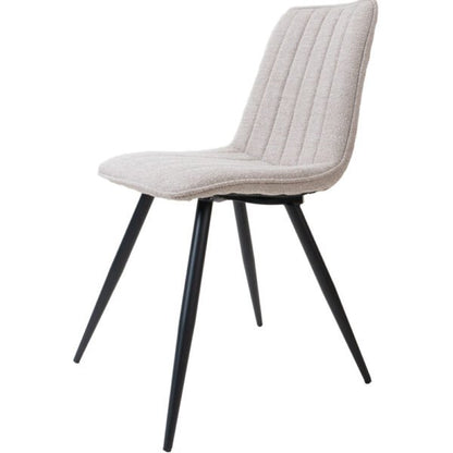 Eetkamerstoel Joppe Bouclé Natural |woon-meubel.nl