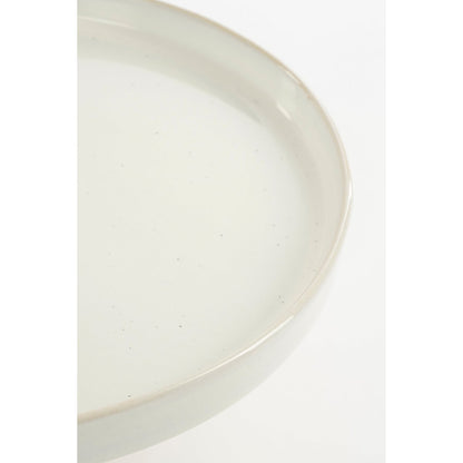 Racco Cake Stand - H11 x Ø28 cm - Stoneware - Off White