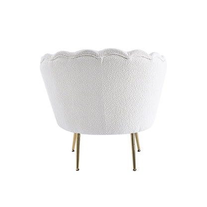 Chair shell with Bouclé fabric